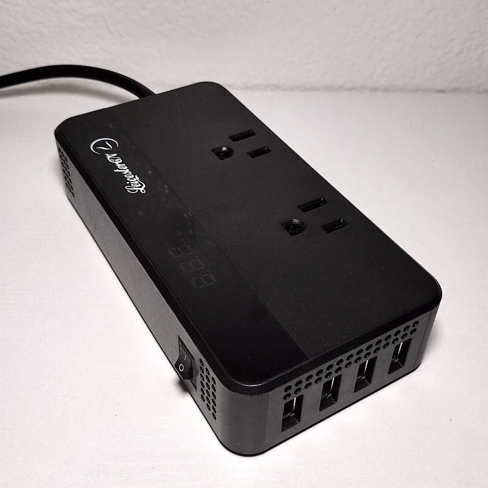 LeicesterCN 200W Car Power Inverter Charger DC 12V-110V AC Converter 4 USB Ports